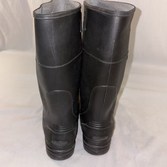 Northerner Waterproof Black Kids Rain Boots Rubber Size 4 Heavy Duty EUC - Picture 5 of 10